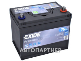 EXIDE EXIDE-75 12В 6ст 75 а/ч оп выс.